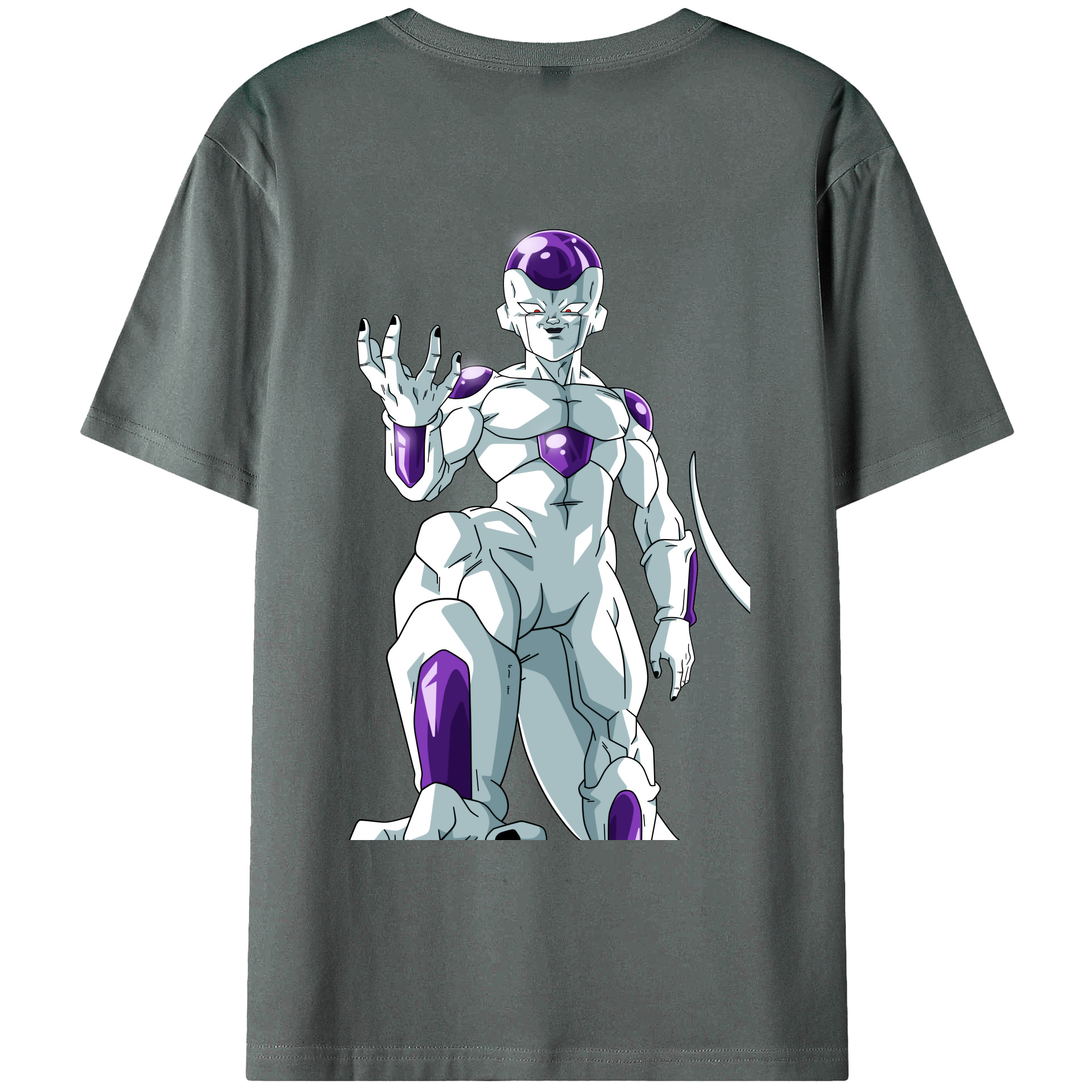 （画像用） ドラゴンボール フリーザ DRAGON BALL Frieza 綿100％ メンズ半袖Tシャツ（バックプリント） 通気性